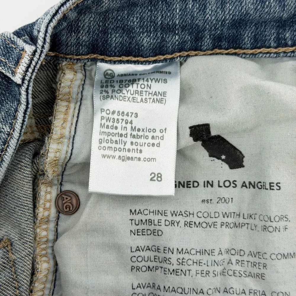 AG Adriano Goldschmied Alexxis Slim‎ Jeans Women 28 Blue High Rise Vintage Fit